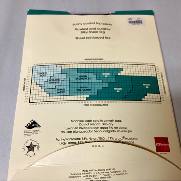 Silky Sheer Control Top Pantyhose QT Off Black Sheer leg - Picture 2 of 4